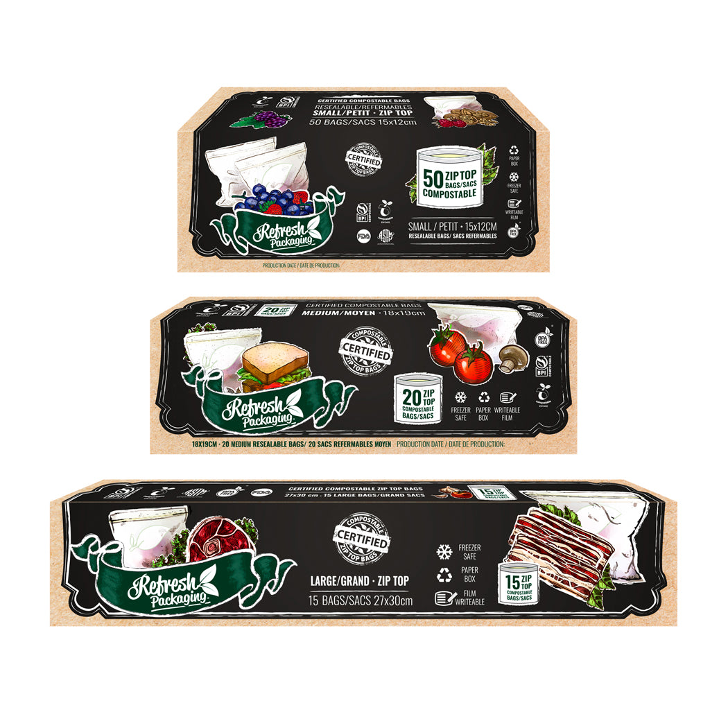 ZipTop Food Storage Freezer Bags – Refresh Packaging