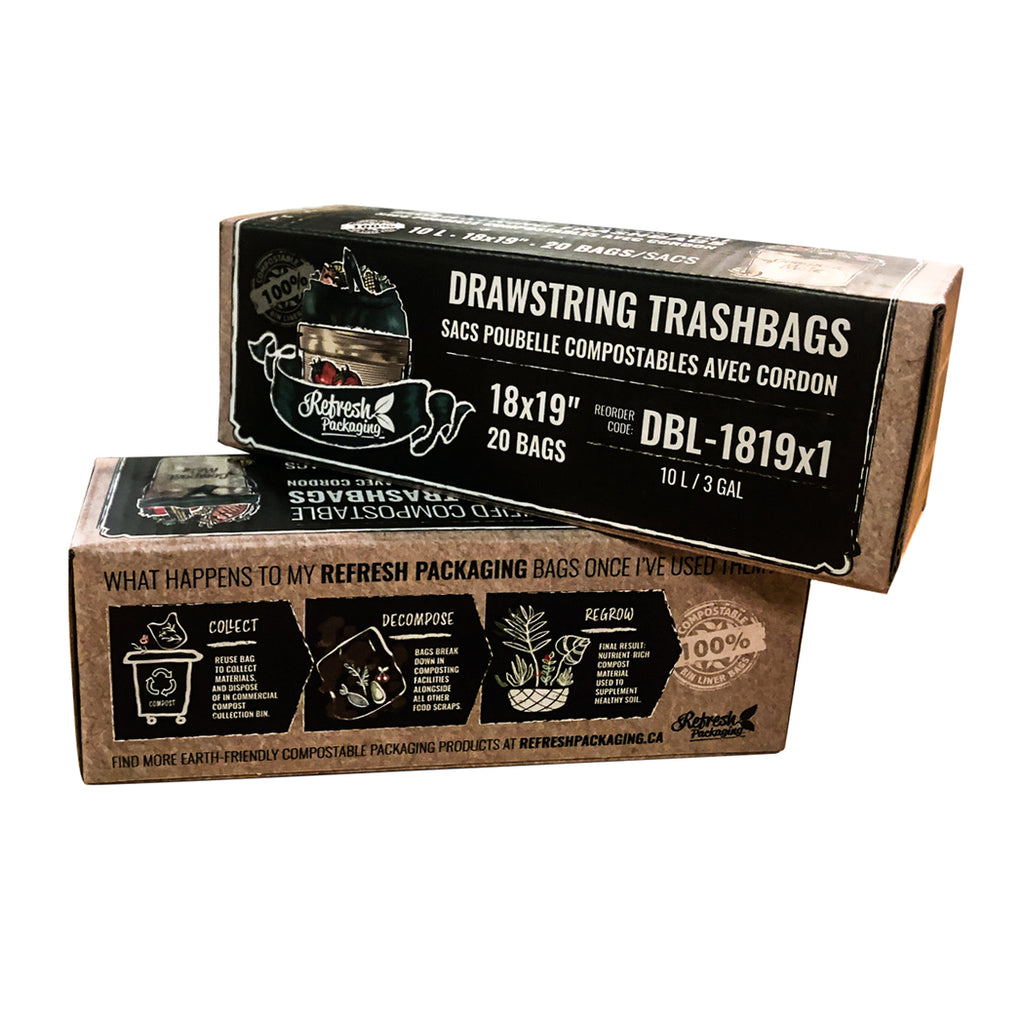 Drawstring Garbage Bin-Liner -2 pack