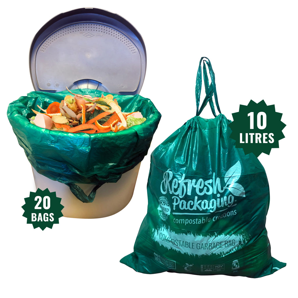 Drawstring Garbage Bin-Liner -2 pack