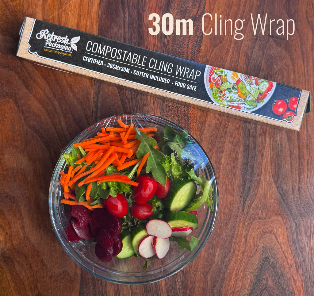 Plastic Free Starter Kit-Cling Wrap & 3 sizes of Zip Close Freezer Bags