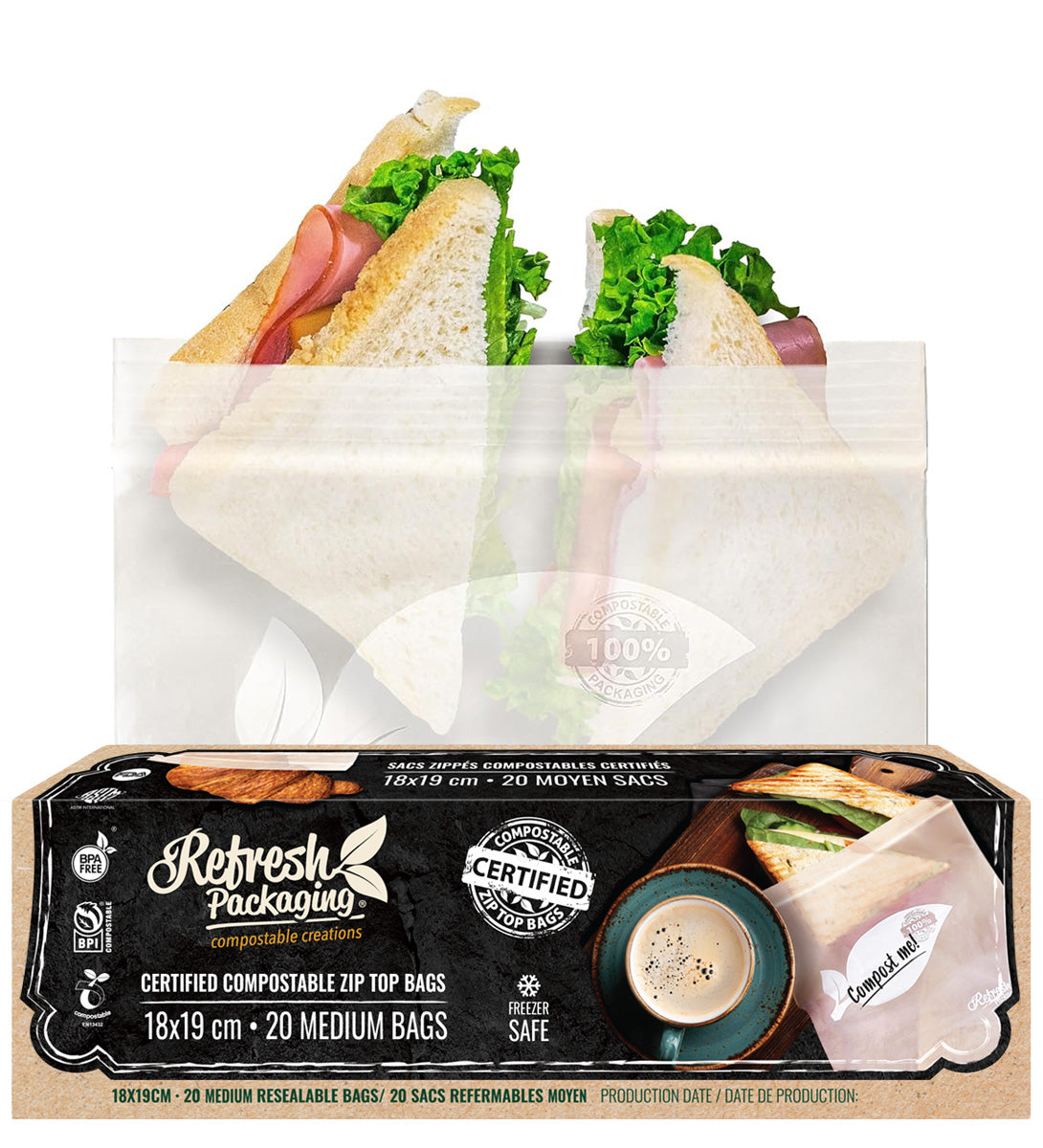 ZipTop Food Storage Freezer Bags