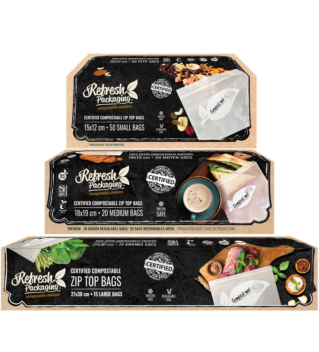 ZipTop Food Storage Freezer Bags