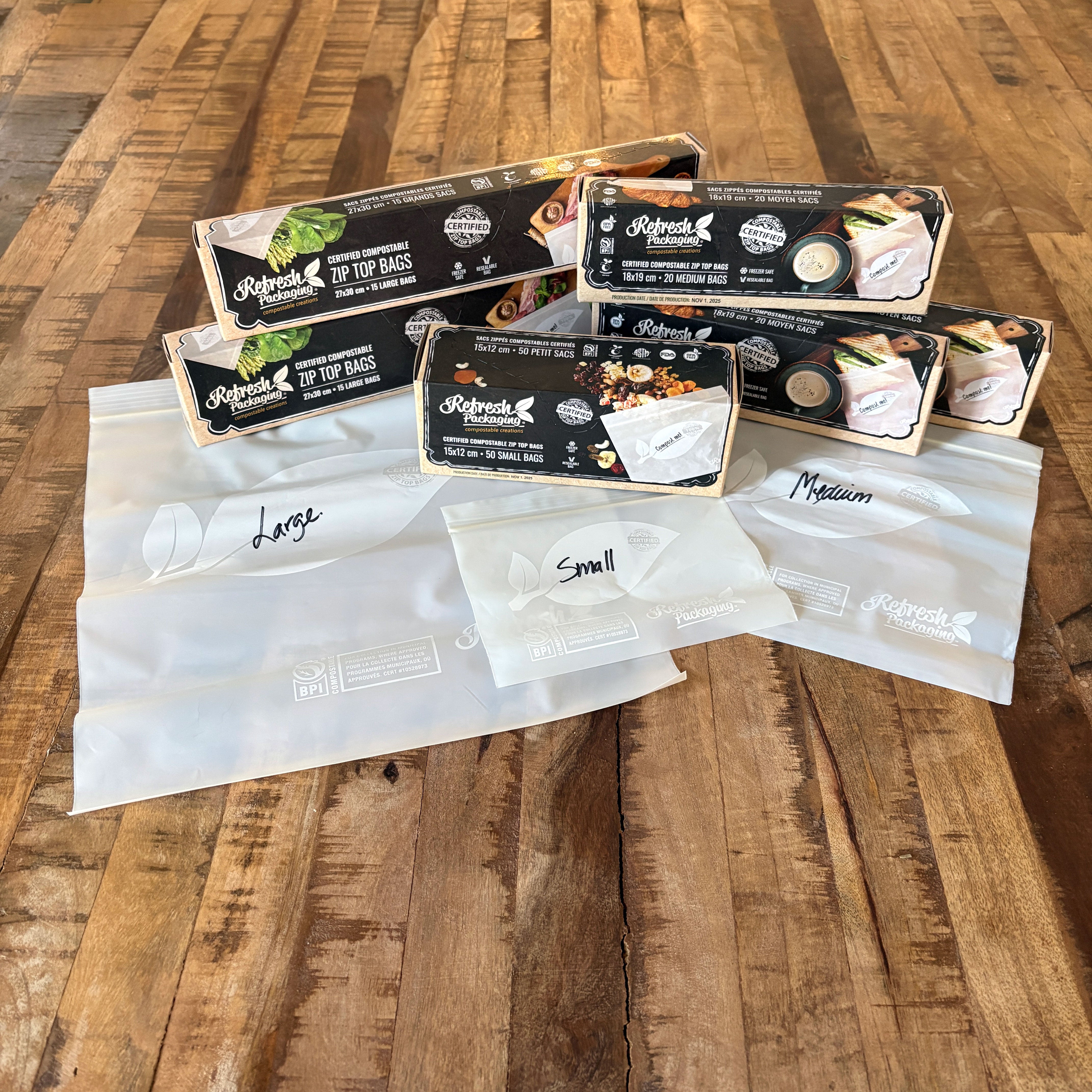 Plastic-Free Zip Bag Starter Kit – Refresh Packaging