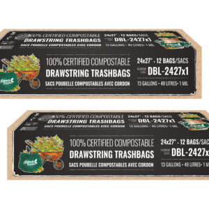 43 Litre -13 Gallon compostable garbage bags- biodegradable garbage bag